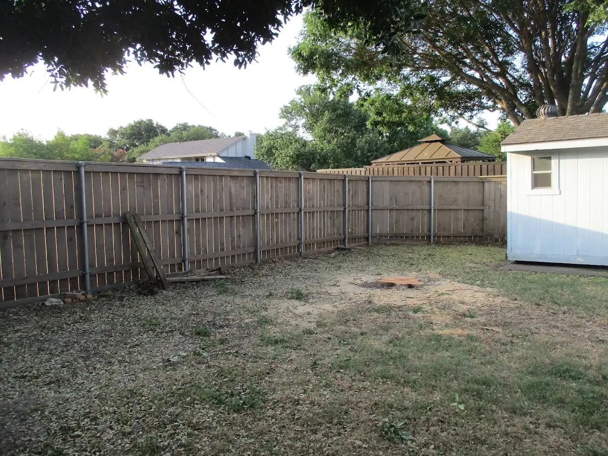 Cleared yard after professional tree removal in Mountain Home Afb